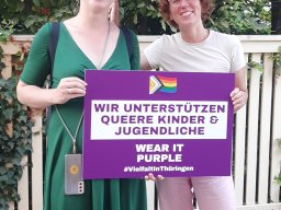 Wear it purple day 2024 (Ann-Sophie Bohm & Diana Lehmann)