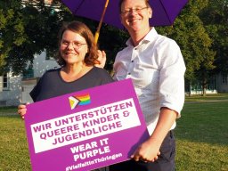 Wear it purple day 2024 (Bündnis für Demokratie und Weltoffenheit Kloster Veßra)