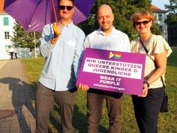 Wear it purple day 2024 (Steffen Richter, Stephan Panhans, Corinne Laudan)