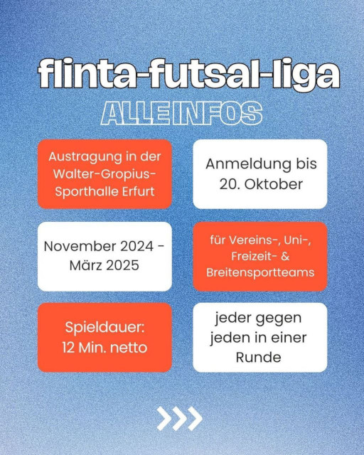 Futsal-FLINTA-Liga Spieltage